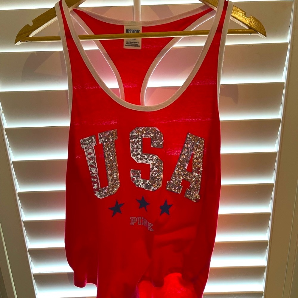 PINK by Victoria Secret tank top for 4th of July
